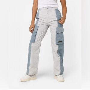 X-Girl  WOMEN'S DENIM MIXED PANTS